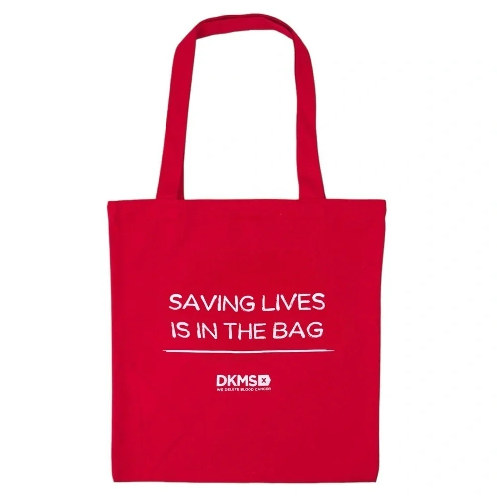 Saving Lives Is In The Bag Red Canvas Tote Bag